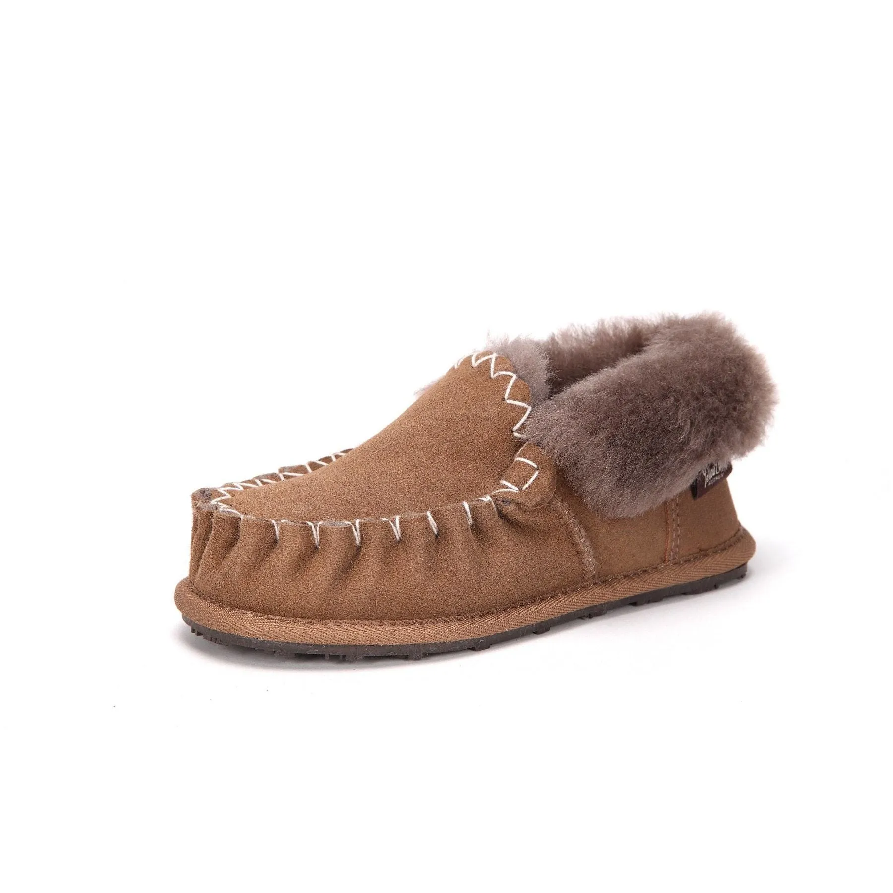 Moccasin - 100% Australian Sheepskin Suede UGG Slippers [Clearance]