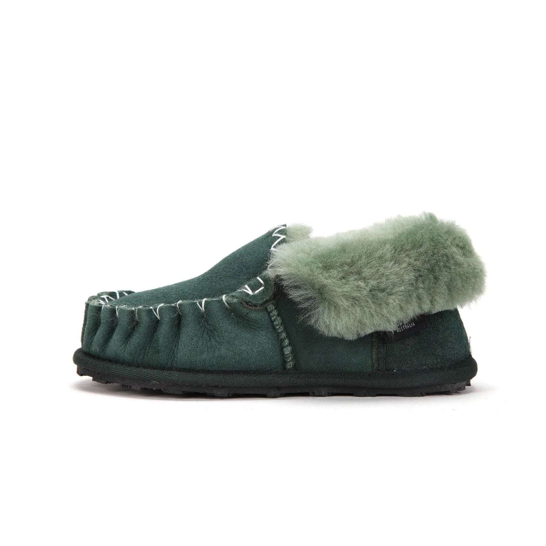 Moccasin - 100% Australian Sheepskin Suede UGG Slippers [Clearance]