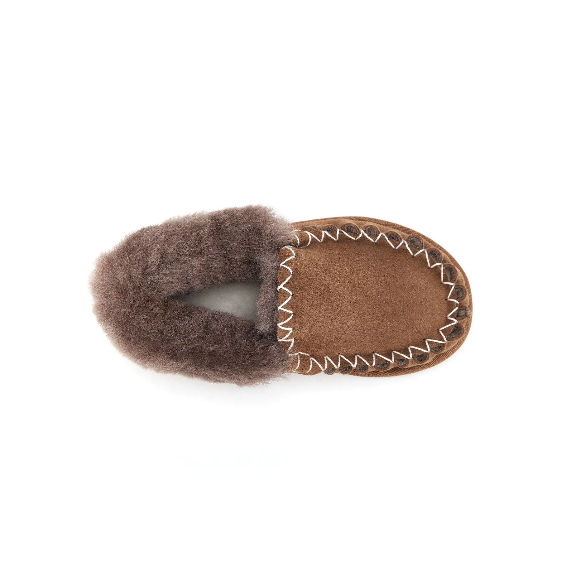 Moccasin - 100% Australian Sheepskin Suede UGG Slippers [Clearance]