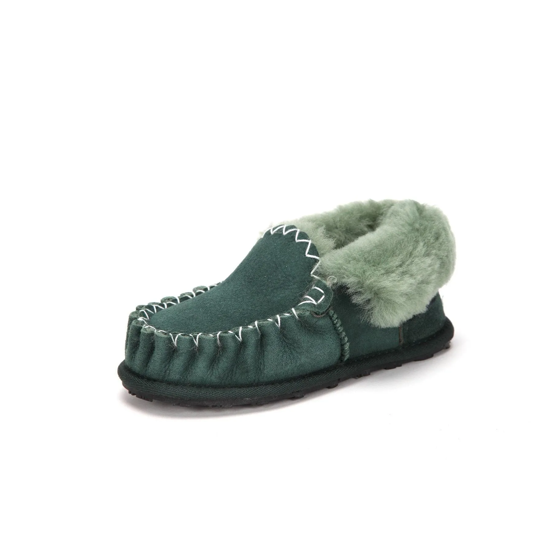 Moccasin - 100% Australian Sheepskin Suede UGG Slippers [Clearance]