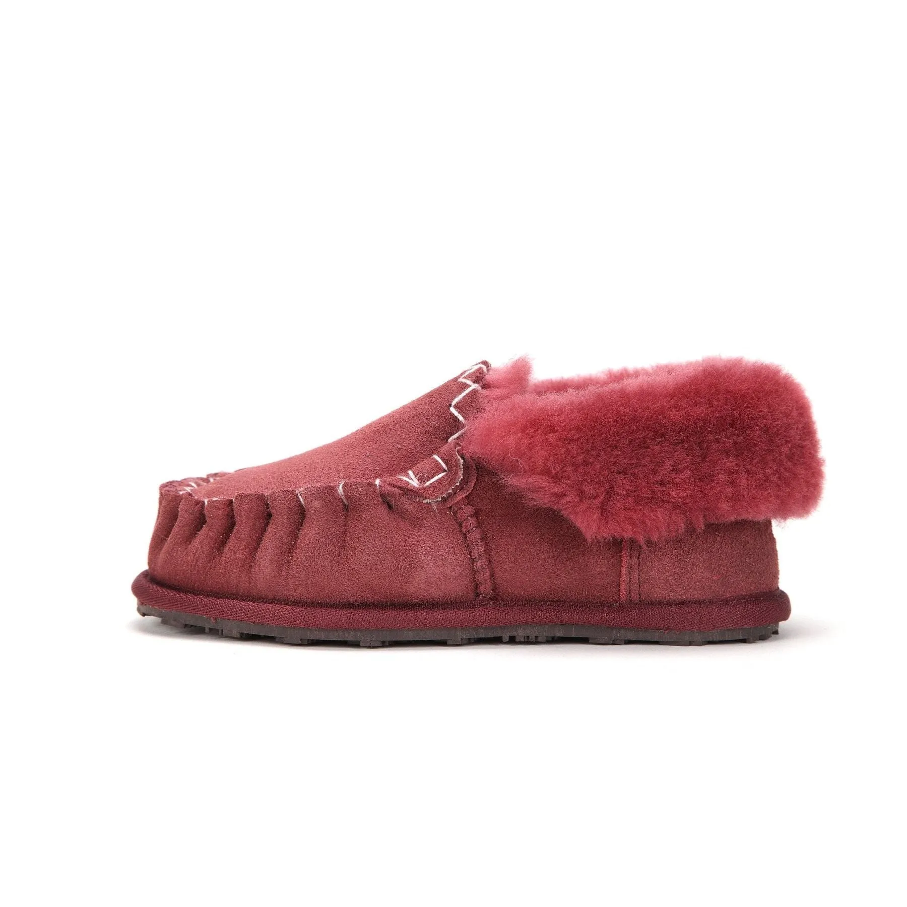 Moccasin - 100% Australian Sheepskin Suede UGG Slippers [Clearance]