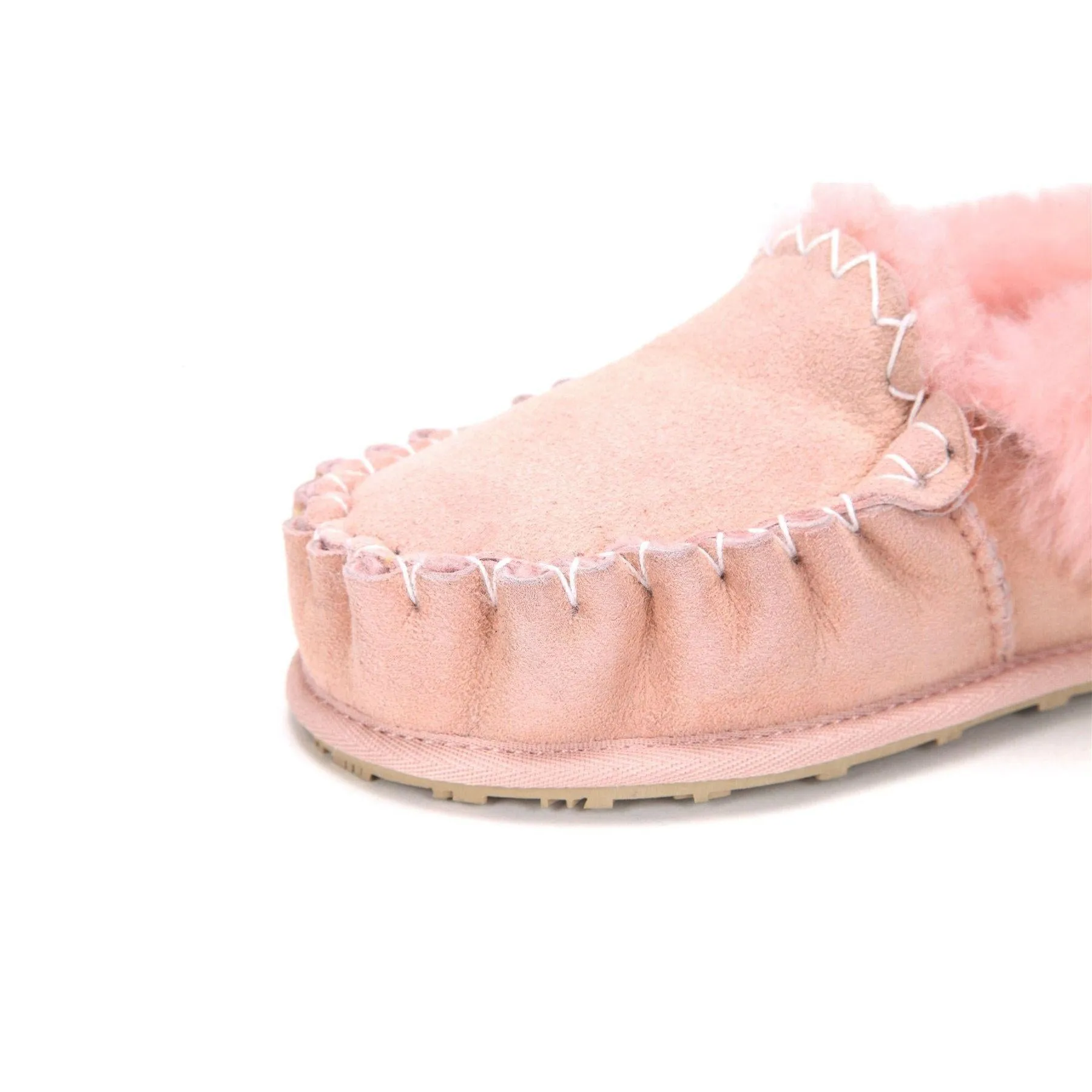 Moccasin - 100% Australian Sheepskin Suede UGG Slippers [Clearance]