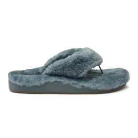 Olukai Women's Kipe'a Heu Shearling Slipper - Storm