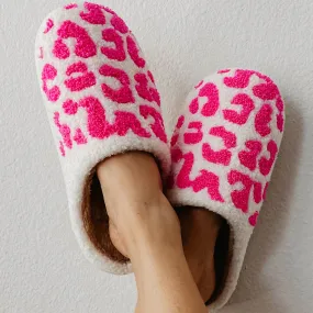 Pink Leopard Slippers