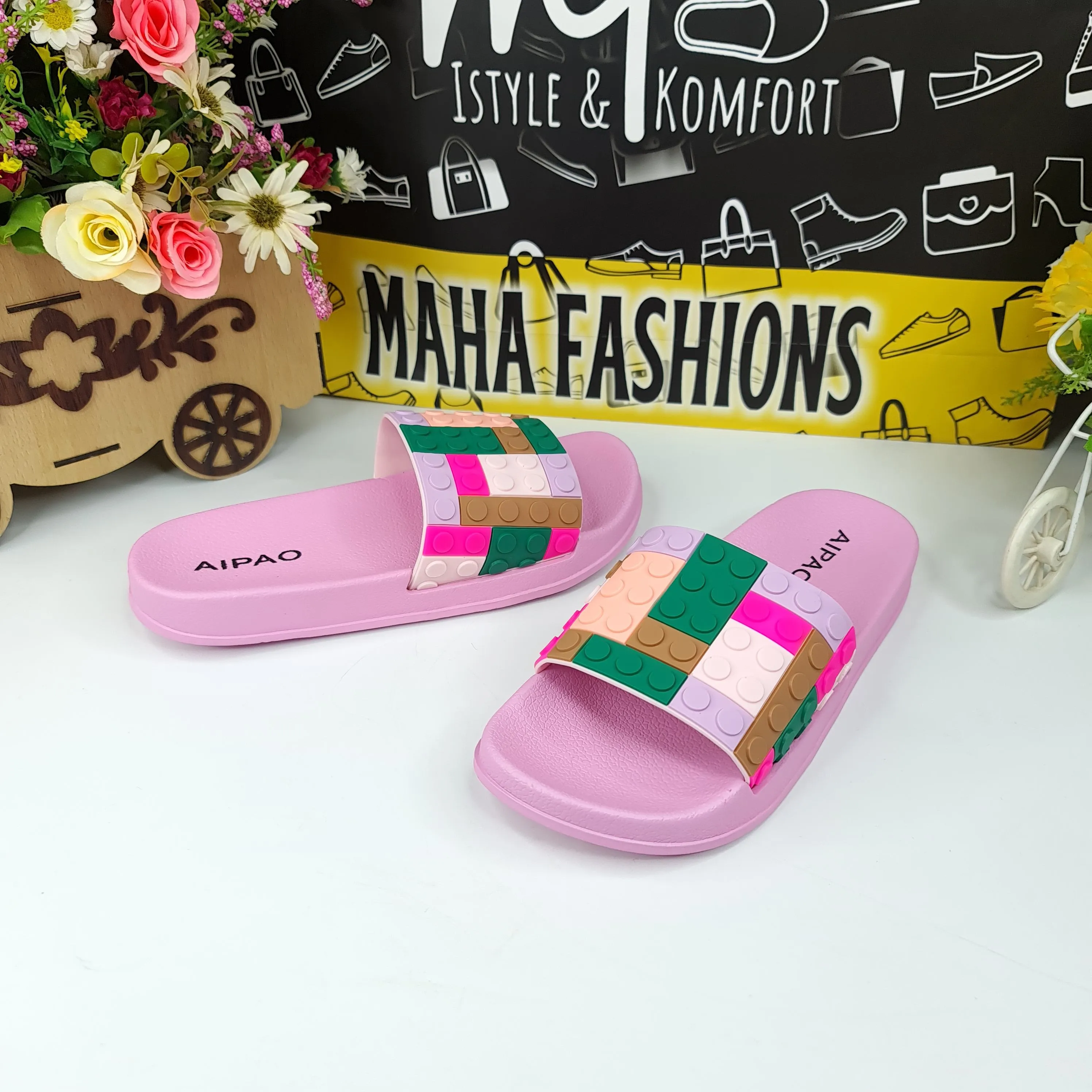 Pink Multi Puzzle Slides