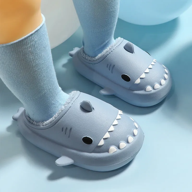 Sharkicks Basic - Winter Kids Heel-open Shark Slippers