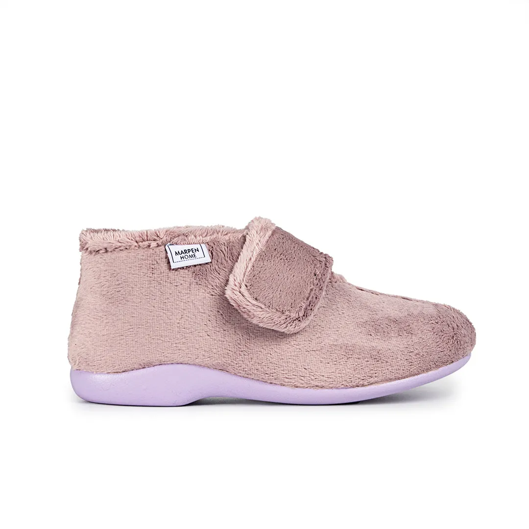 Slippers Botin Velcro Lila