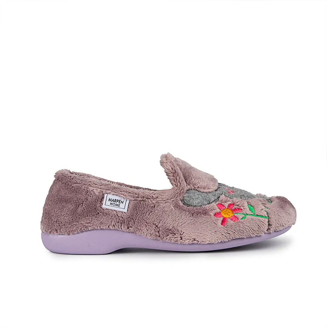 Slippers Camping Perrito Lila