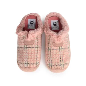 Slippers Cuadros Chanel Rosa