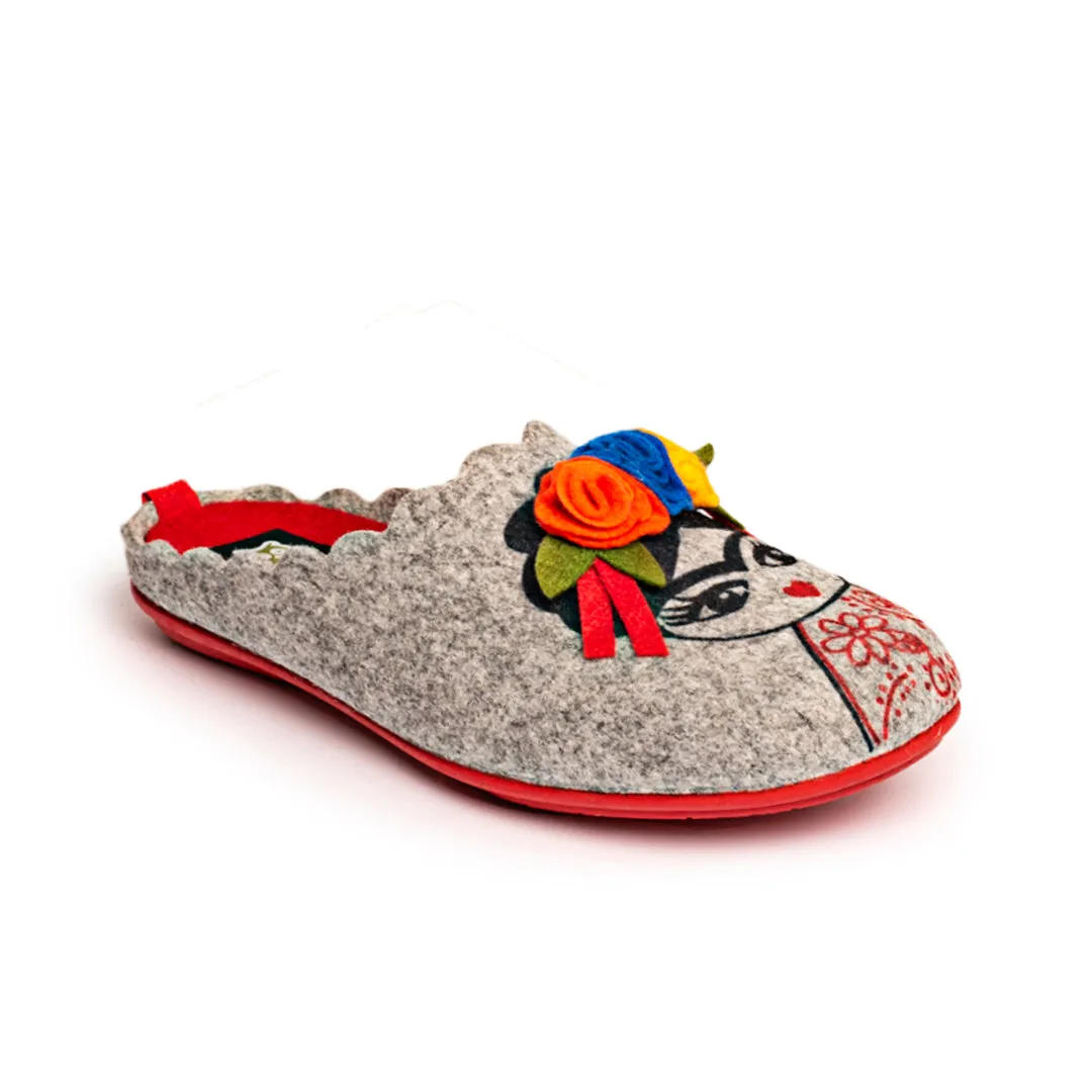 Slippers Frida Fieltro Gris