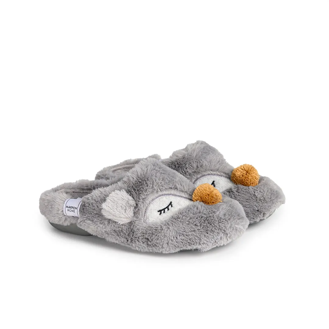 Slippers Osito Dormilon Gris