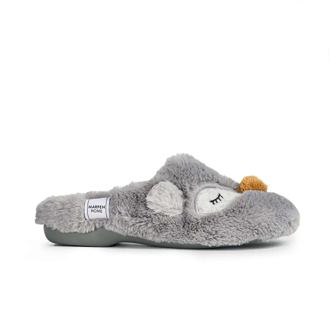 Slippers Osito Dormilon Gris