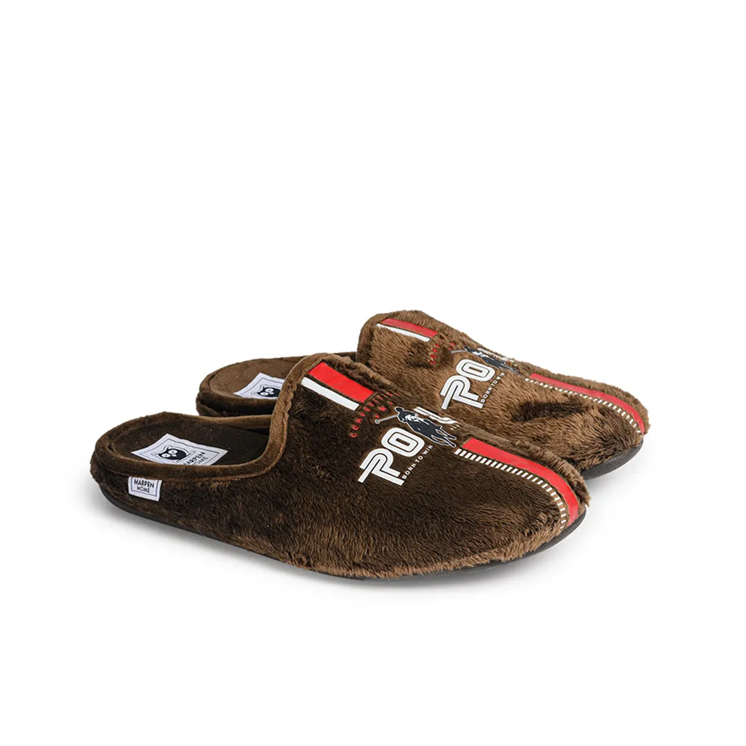 Slippers Polo Marron