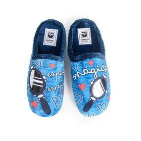 Slippers "Espejito Mágico" Marino