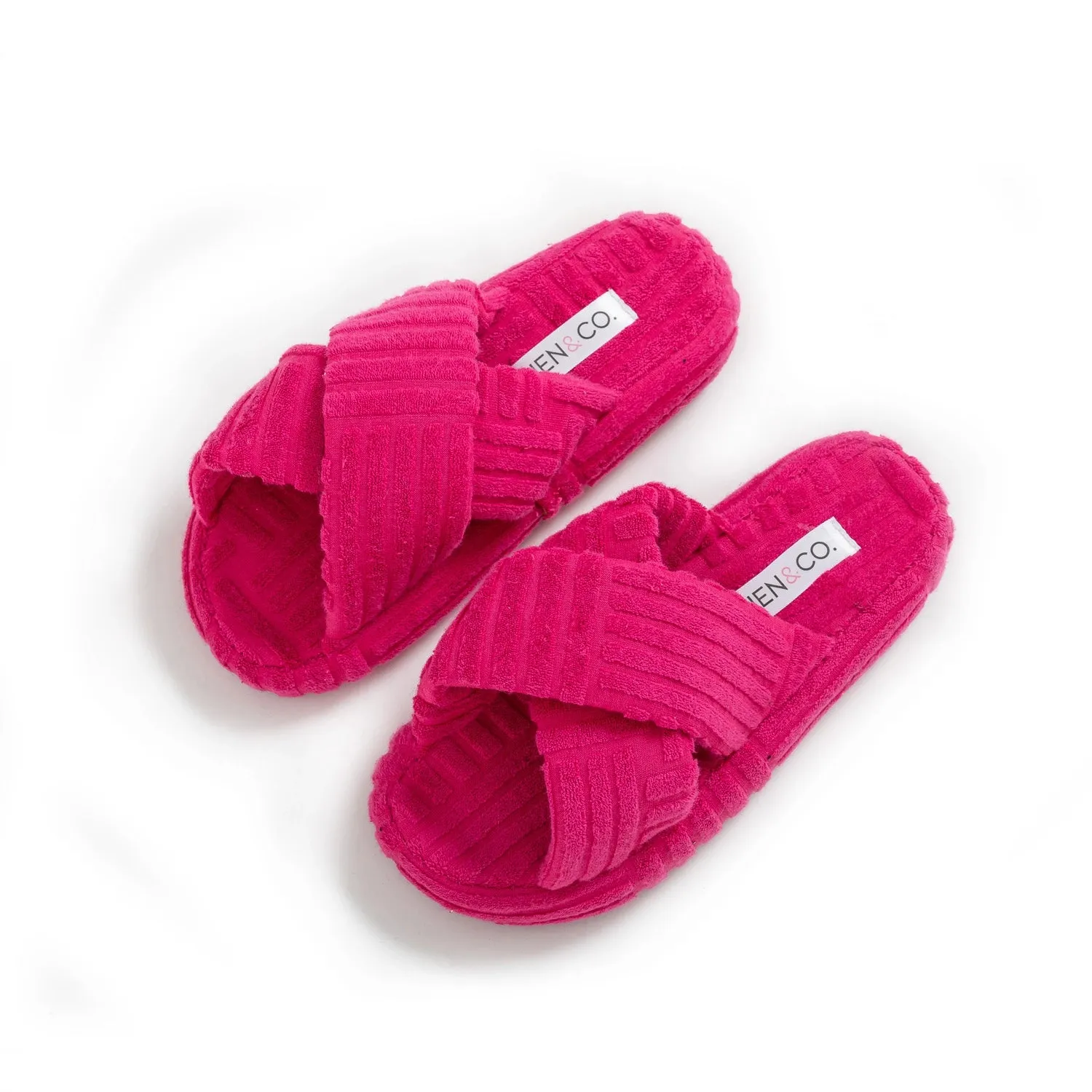 Sweet Dream Collection - Meg Criss Cross Textured Slippers