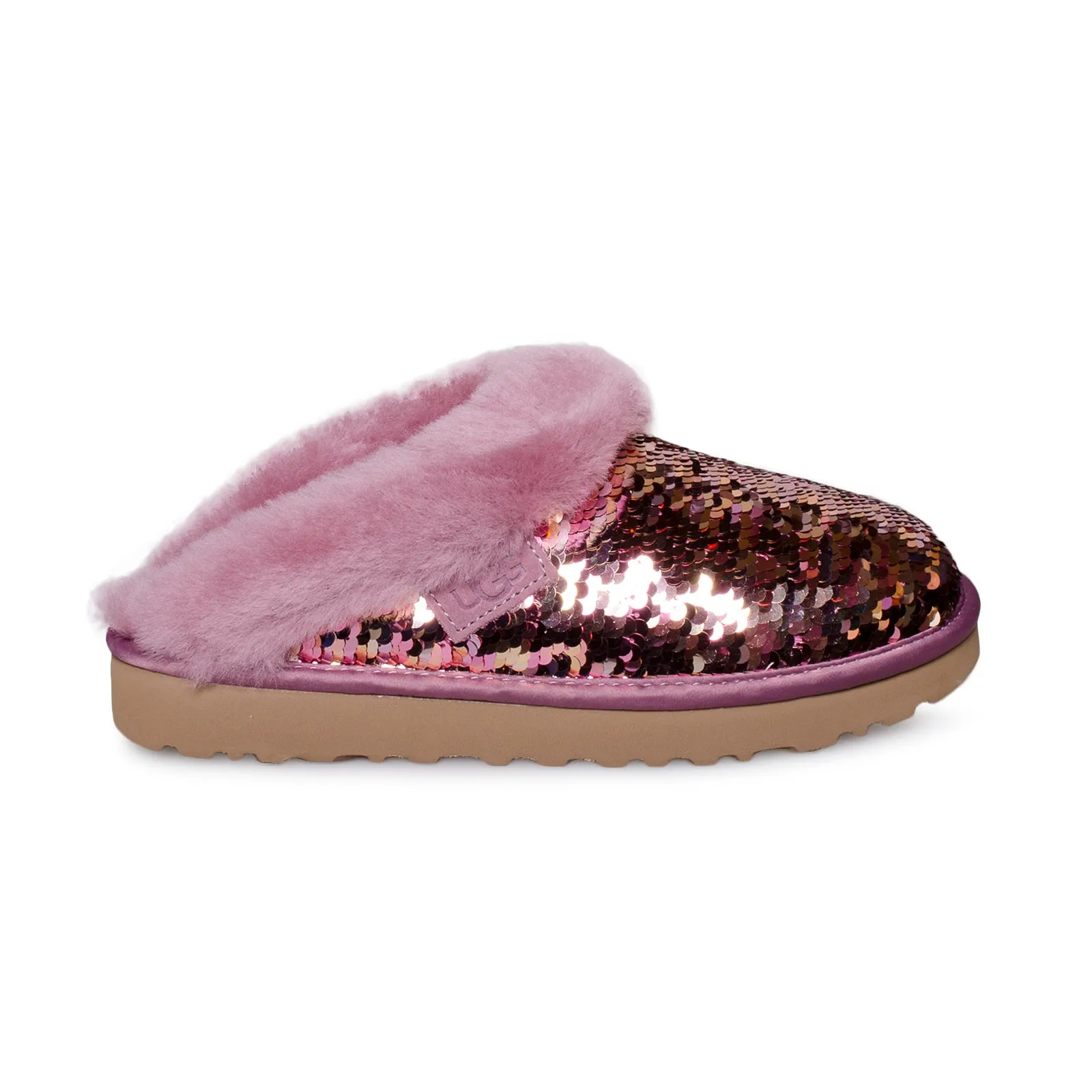 UGG Cluggette Sequin Pink Slippers - Women'