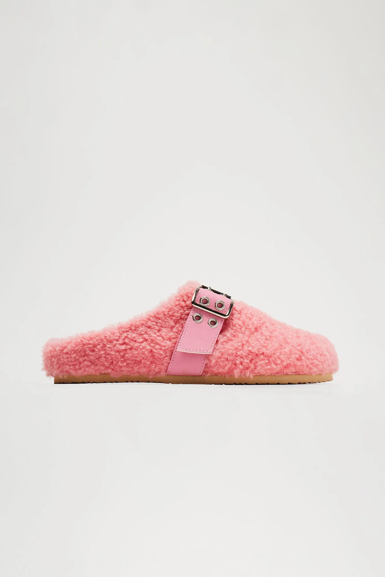 Villie Buckle Slippers - Pink