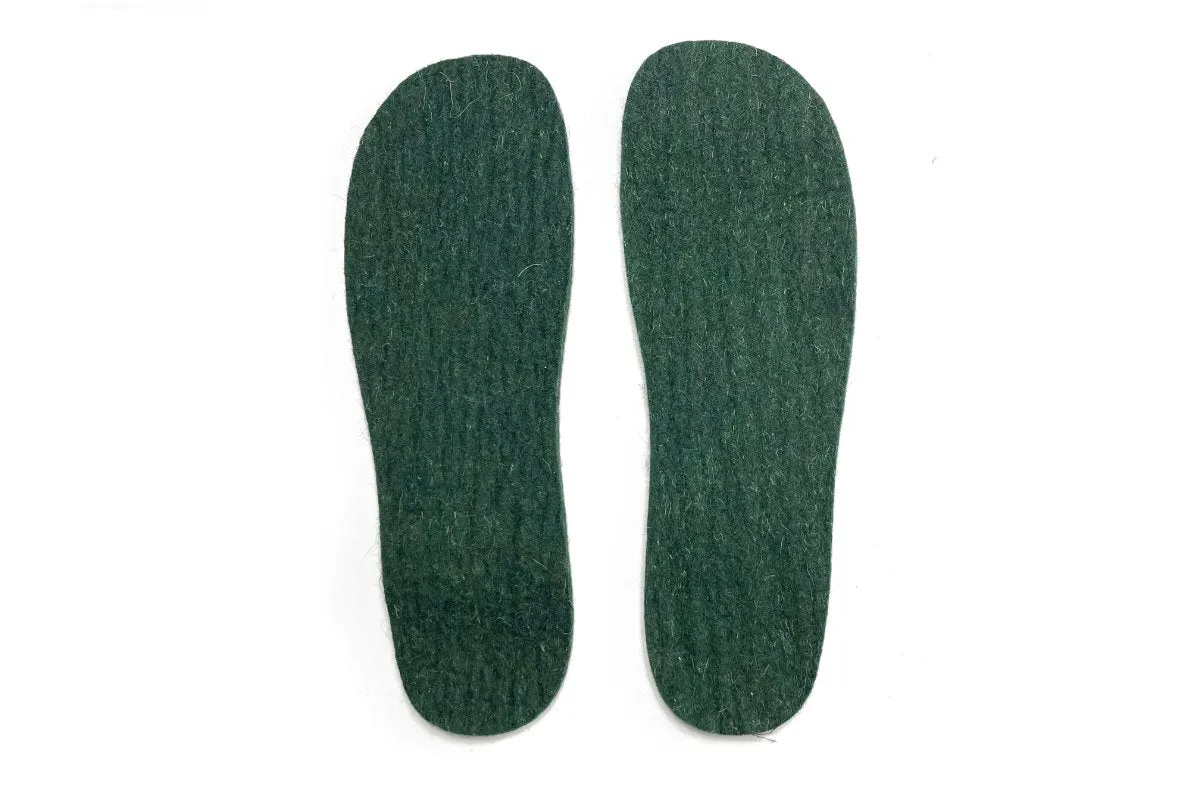 Women's Felt Insole - Pine Green