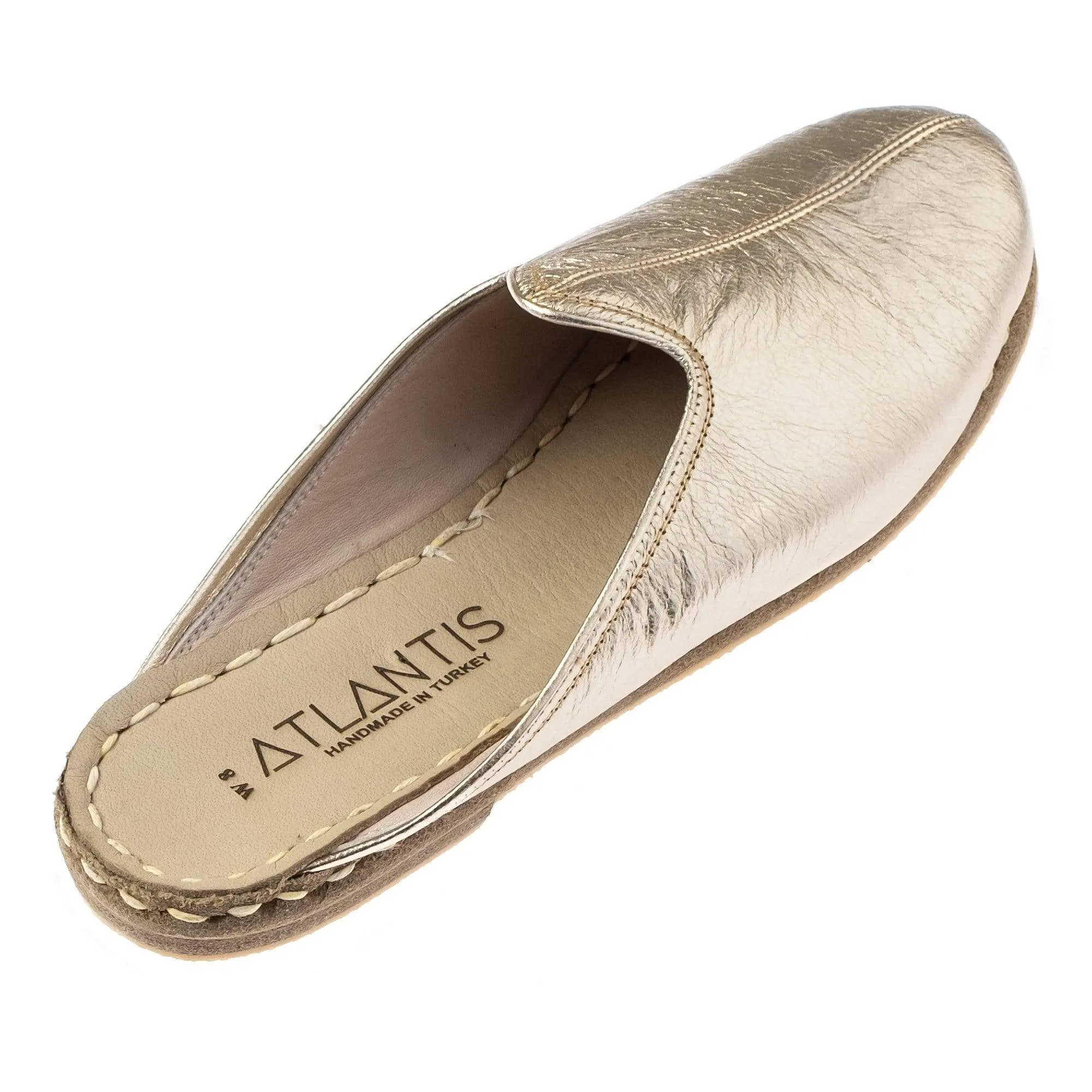 Women's Gold Slippers