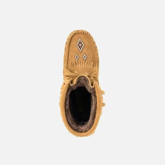 Womens Harvester Suede Lined Moccasin - Oak